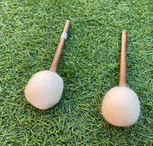 Load image into Gallery viewer, Bundle Pack of 2-Gong Mallets-Small-White-Felted
