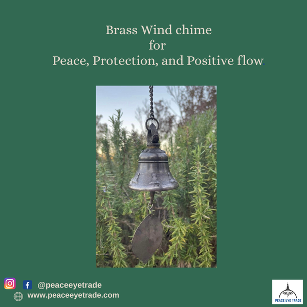 Brass Wind Chime : Spiritual Meditation Space Cleansing Home Decor