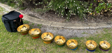 Load image into Gallery viewer, Singing Bowls-Set of 7 Chakra Handmade Singing bowls with a Carry bag
