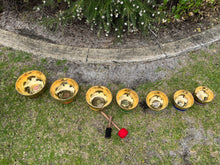 Load image into Gallery viewer, Singing Bowls-Set of 7 Chakra Handmade Singing bowls with a Carry bag
