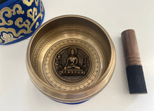 Load image into Gallery viewer, Singing bowl Gift Set-13 cm-Buddha Carved
