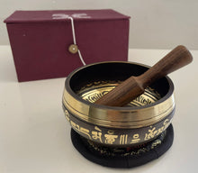 Load image into Gallery viewer, Singing bowl-Black-Gift Set
