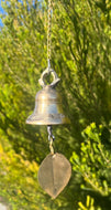 Brass Wind Chime Bell | Gold Hanging Meditation Bell | Nepal Wind Chime | Garden Decor Gift
