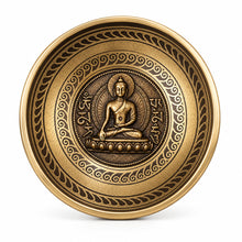 Load image into Gallery viewer, Tibetan Singing Bowl with Buddha &amp; Mantra Carved | Meditation &amp; Sound Healing
