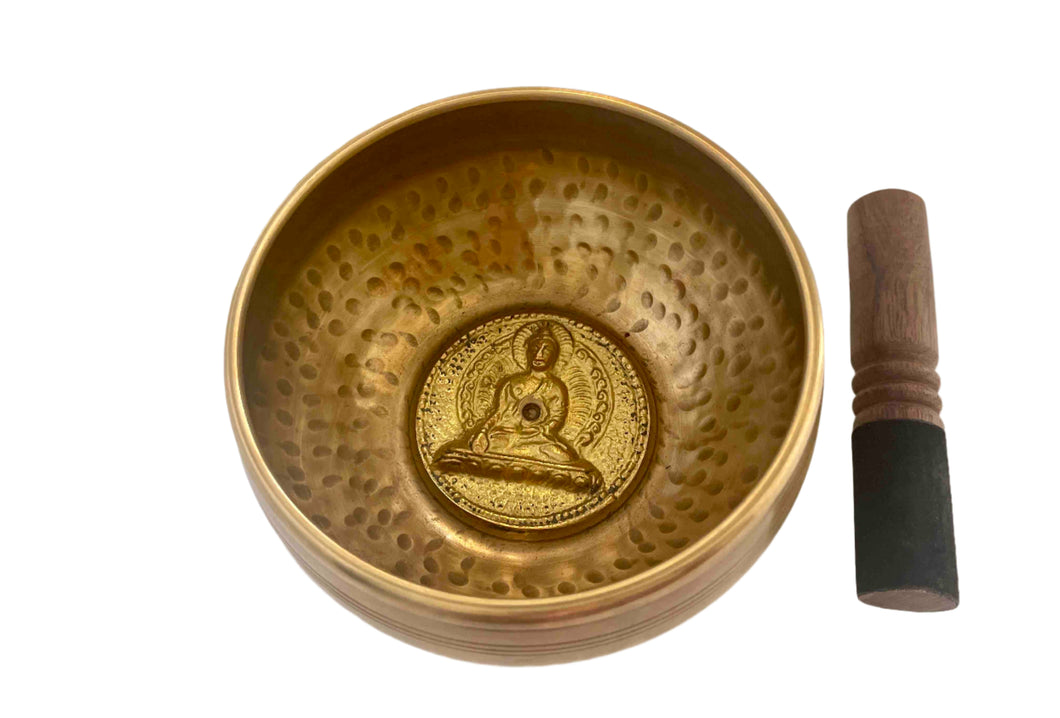 Singing Bowl-12 cm-Buddha Carved Gift Set