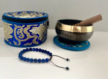 Load image into Gallery viewer, Singing bowl-Lapis Lazuli Healing bracelet Gift Bundle Set
