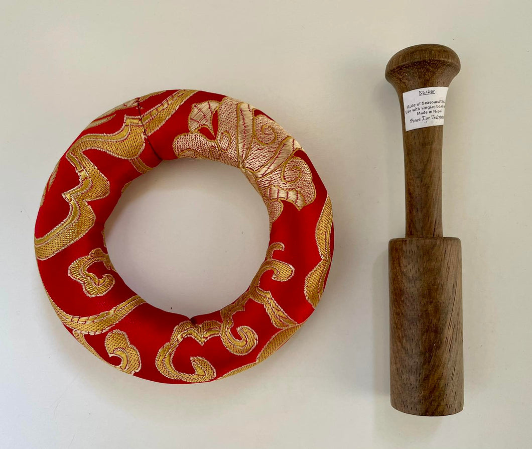 Singing Bowl Cushion and Striker Pack-Bundle Pack