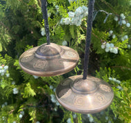 Tingsha Bell 9cm | 7 Chakra Design Tibetan Cymbals | Meditation & Sound Healing Bells | Yoga Mindfulness Tool
