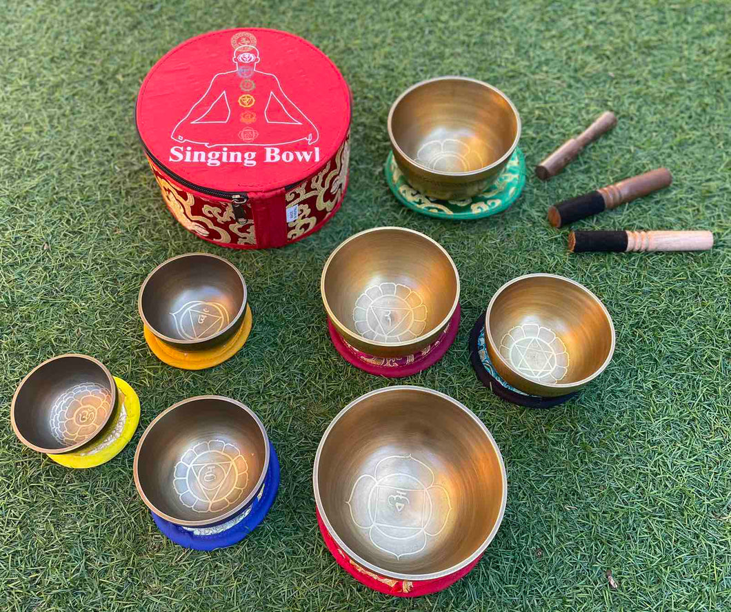 Set of 7 Singing bowls-Gift Set