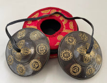 Load image into Gallery viewer, Tibetan Tingsha bell with bag-Large Cymbals-Metal-Crafted
