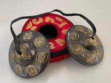 Load image into Gallery viewer, Tibetan Tingsha bell with bag-Large Cymbals-Metal-Crafted
