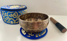 Load image into Gallery viewer, Singing Bowl Gift Set-Full Moon Healing Sound bowl-Handmade-15 cm
