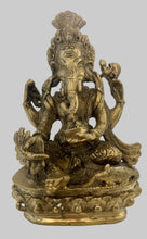 Load image into Gallery viewer, Brass Ganesh Statue-Hindu Deity
