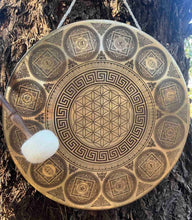 Load image into Gallery viewer, Gong-Percussion Instrument-46 cm-Sacred Geometry-Flower Of Life Gong
