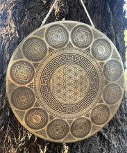 Load image into Gallery viewer, Gong-Percussion Instrument-46 cm-Sacred Geometry-Flower Of Life Gong
