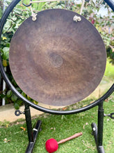 Load image into Gallery viewer, Flower of Life Gong 40cm – Sacred Geometry Percussion Instrument with Stand &amp; Mallet
