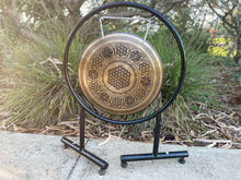 Load image into Gallery viewer, Gongs with Stand-Percussion Instrument-42 cm-Flower Of Life
