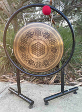 Load image into Gallery viewer, Gong with Stand-Percussion Instrument-42 cm-Flower Of Life
