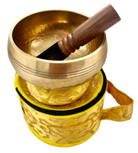 Load image into Gallery viewer, Singing Bowl-Hand beaten-12 cm-Gift Set
