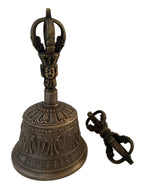 Buddhist Hand Bell and Dorje Set | Mindfulness Meditation Altar Tool