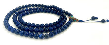 Load image into Gallery viewer, Lapis Lazuli 108 Bead Mala Necklace – Handmade Meditation Prayer Beads | Yoga &amp; Mindfulness Jewelry
