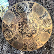 Load image into Gallery viewer, Gong-Percussion Instrument-46 cm-Sacred Geometry-Flower Of Life Gong
