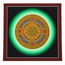 Load image into Gallery viewer, Tibetan Mandala Thangka Painting 14x14 Inch | Handmade Spiritual Wall Art | Meditation &amp; Yoga Decor | Buddhist Inspired Home Decor
