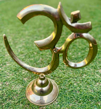 Load image into Gallery viewer, OM Figurine-OM Sound Of Universe-Extra Large Size-Stand Alone-Brass
