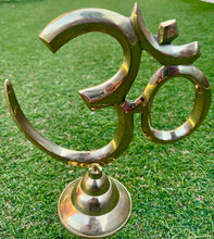 Load image into Gallery viewer, OM Figurine-OM Sound Of Universe-Extra Large Size-Stand Alone-Brass
