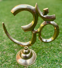 Load image into Gallery viewer, OM Figurine-OM Sound Of Universe-Extra Large Size-Stand Alone-Brass
