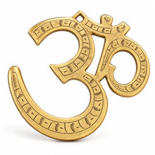 Load image into Gallery viewer, Om figurine-Metal-Brass Wall Hanging
