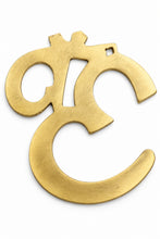 Load image into Gallery viewer, Om figurine-Metal-Brass Wall Hanging
