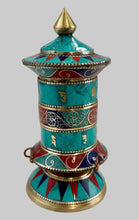 Load image into Gallery viewer, Tibetan Prayer Wheel-Turquoise
