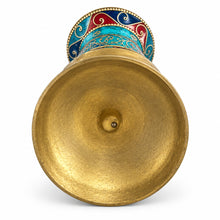 Load image into Gallery viewer, Prayer Wheel-Aqua-Tibetan Mantras-Brass-Turquoise-Om Mani Padme Hum
