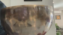 Load and play video in Gallery viewer, Singing Bowl-16 cm-Handmade-Healing bowl
