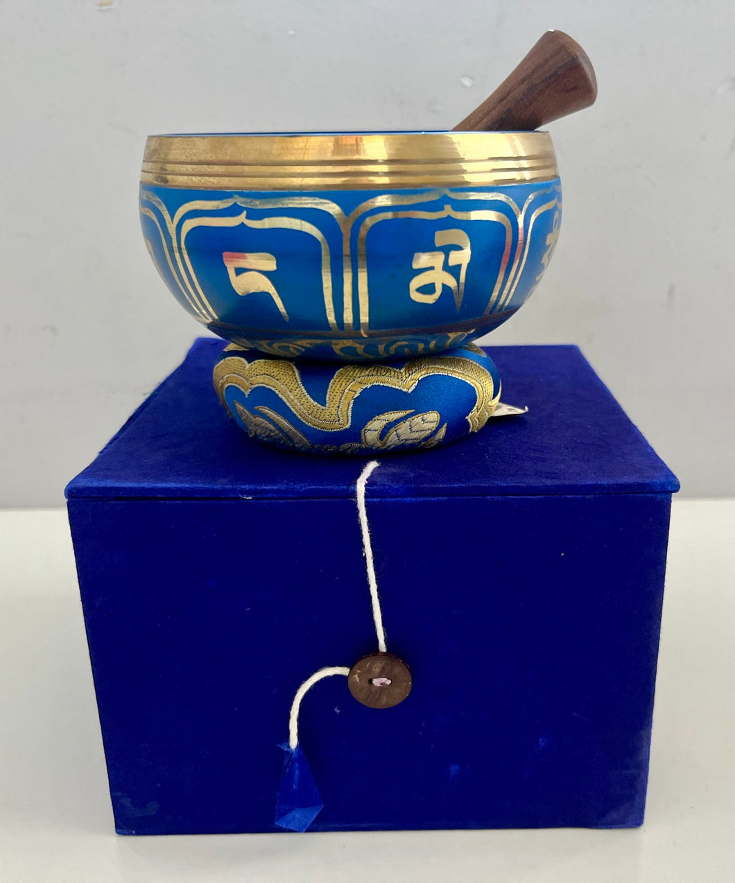 Singing bowl Gift Set Blue-9 cm