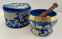 Load image into Gallery viewer, Singing Bowl-Blue-Gift Set

