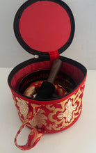Load image into Gallery viewer, Singing Bowl Gift Set-Om Mani Padme Hum-Handmade Meditation Bowl-16 cm
