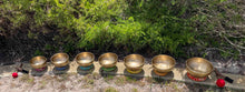 Load image into Gallery viewer, Singing Bowls-Set of 7 Chakras-Handmade-Full Moon Bowls
