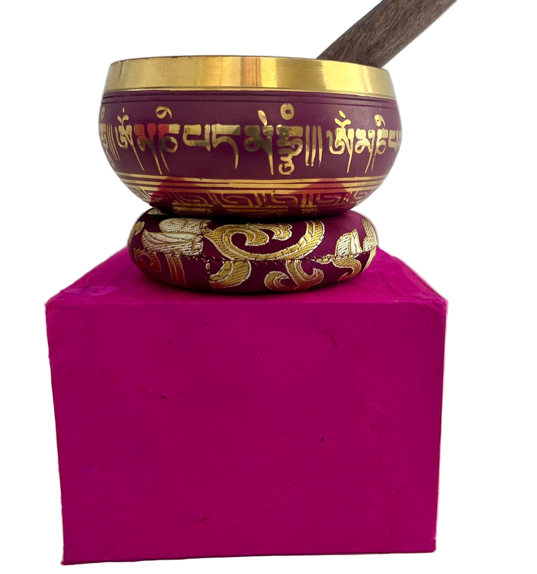 Singing bowl Gift Set Pink-10.5 cm