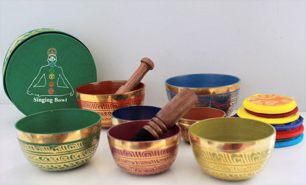 Singing bowls-Set of 7-Meditaion bowls-Sound Healing Gift Set