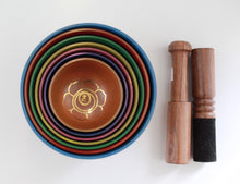 Load image into Gallery viewer, Singing bowls-Set of 7-Meditaion bowls-Sound Healing Gift Set
