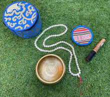 Load image into Gallery viewer, Singing bowl-Rose Quartz Mala beads Bundle Pack-Chakra Healing Set
