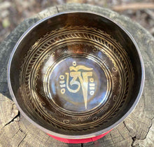 Load image into Gallery viewer, Singing Bowl-14 cm-Handmade-Om Mani Padme Hum-Chakra Healing Bowl
