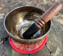 Load image into Gallery viewer, Singing Bowl-14 cm-Handmade-Om Mani Padme Hum-Chakra Healing Bowl
