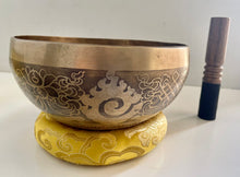 Load image into Gallery viewer, Singing Bowl-Wisdom Eyes Meditation bowl-Handmade-19 cm
