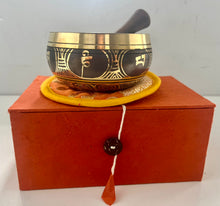 Load image into Gallery viewer, Tibetan Singing Bowl 9 cm | Meditation Bowl | Mindfulness Reiki Yoga Sound Healing Spiritual Decor
