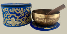 Load image into Gallery viewer, Singing Bowl Gift Set-Handmade Meditation Bowl-15 cm-Chakra Healing Bowl
