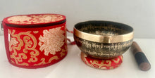Load image into Gallery viewer, Singing Bowl-16 cm-Tibetan Mantras-Handmade Meditation Bowl
