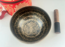 Load image into Gallery viewer, Singing Bowl-16 cm-Tibetan Mantras-Handmade Meditation Bowl
